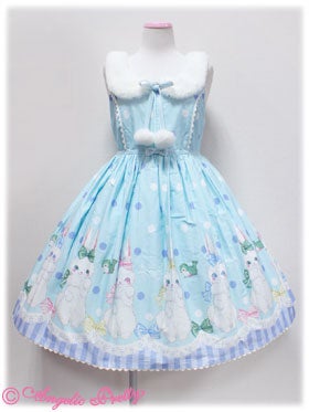 Marshmallow Bunny JSK with Collar by Angelic Pretty