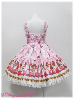 19日限定　トリプルタルトJSK　ケーキ柄　Angelic Pretty　メイド Triple Tart Tiered JSK by Angelic Pretty