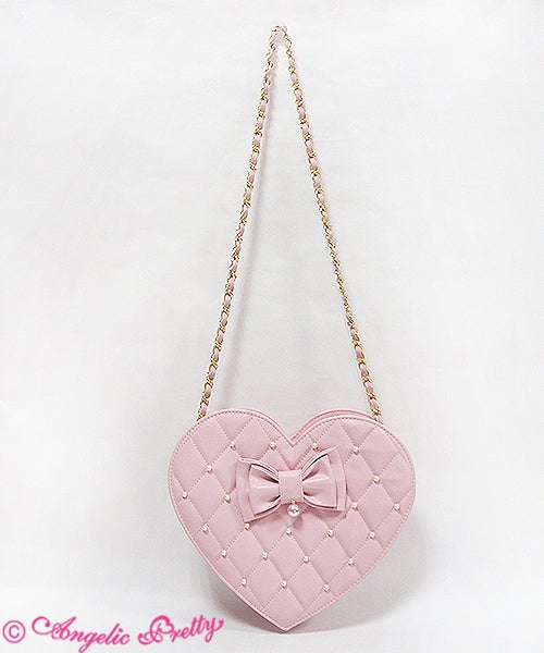 LOVE Quilted Heart Bag by Angelic Pretty