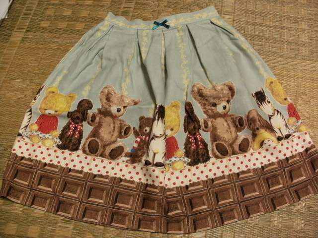 Chocolate and Plushies Skirt by Emily Temple Cute