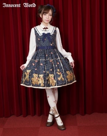 Teddy Bear Story Sailor Collar JSK by Innocent World