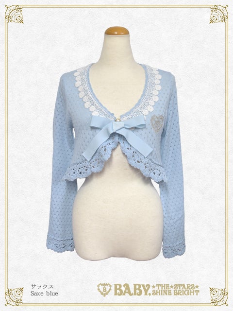 新品タグ付き BABY ローズレース姫袖ボレロ オフ白 Rose Lace Princess Sleeve Bolero by Baby, the Stars Shine Bright