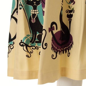 Music Note and Cat Print Sleeveless OP by Emily Temple Cute