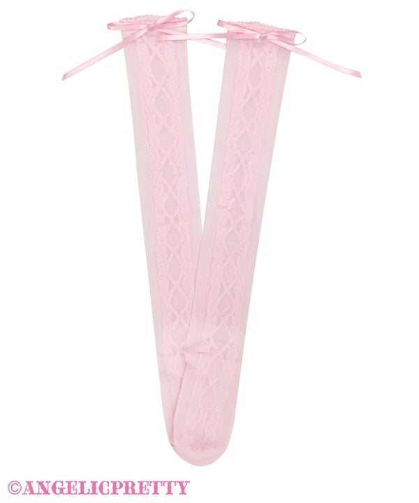 Sheer Lace-Up OTKs by Angelic Pretty