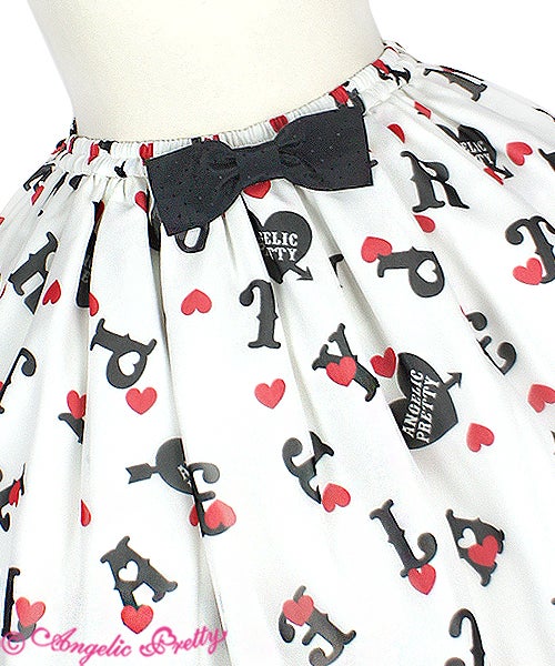 Letter Doll Skirt by Angelic Pretty