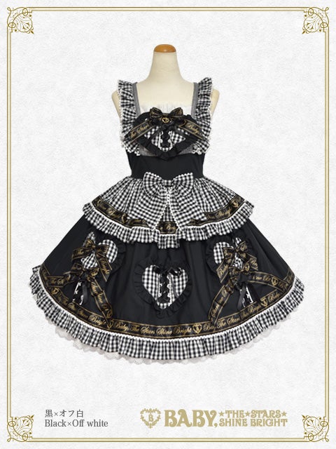 Best Wishes Hearty Gingham JSK by Baby, the Stars Shine Bright
