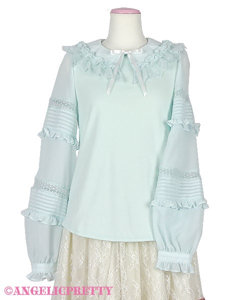 Frilled Collar Pintuck Cutsew by Angelic Pretty