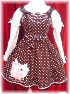 Polka Dot Milky-chan Applique JSK by Angelic Pretty