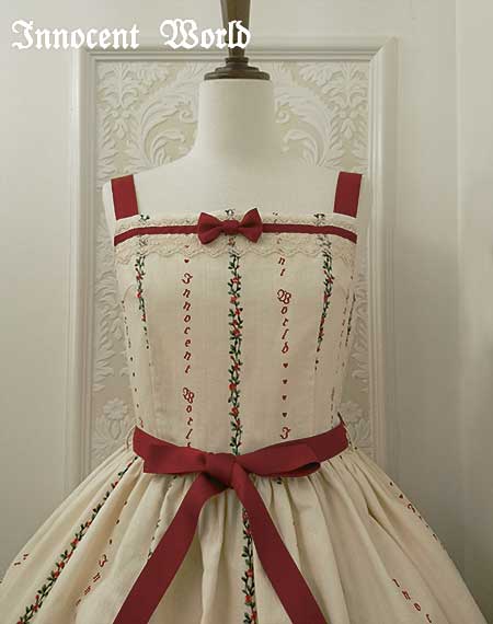 Innocent World 赤ずきんウエストリボンジャンパースカート Innocent Red Riding Hood Ribbon JSK by Innocent World