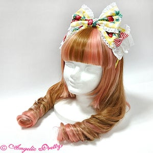 Ribbon Berry Bunny Head Bow by Angelic Pretty
