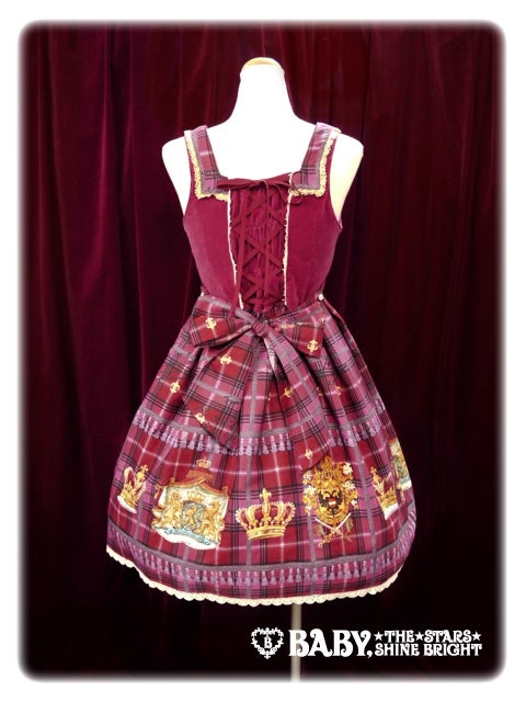  crown's tea package 柄 JSK 黒 f190efe9-4106-50db-848a-