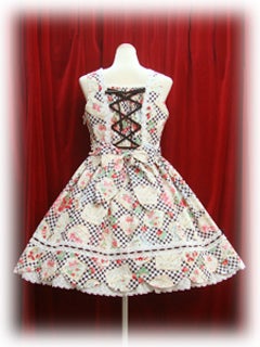 BABY,THE STARS ストロベリーレターズ柄スカート Strawberry Letters Print Hem Scallop JSK by Baby, the Stars Shine