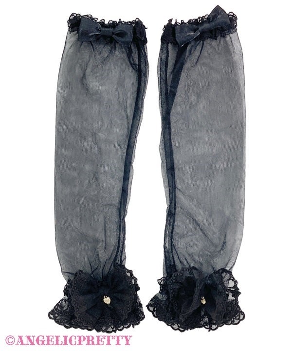 Decoration Tulle Arm Warmers by Angelic Pretty