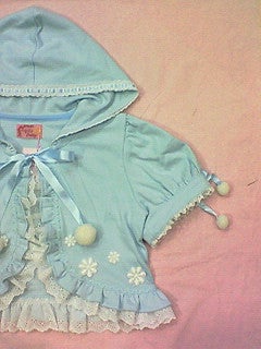 Angelic Pretty おさんぽカットボレロ サックス Going on a Walk Cutsew Bolero by Angelic Pretty