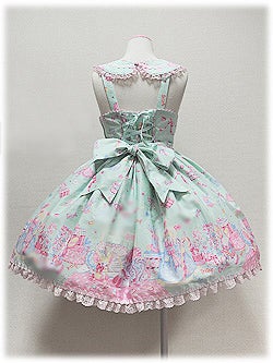 Dreamy Dollhouse Round Collar JSK by Angelic Pretty