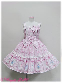 AngelicPretty【きまぐれバニラちゃん】ティアードjsk他3点セット Whimsical Vanilla-chan Tiered JSK by Angelic Pretty