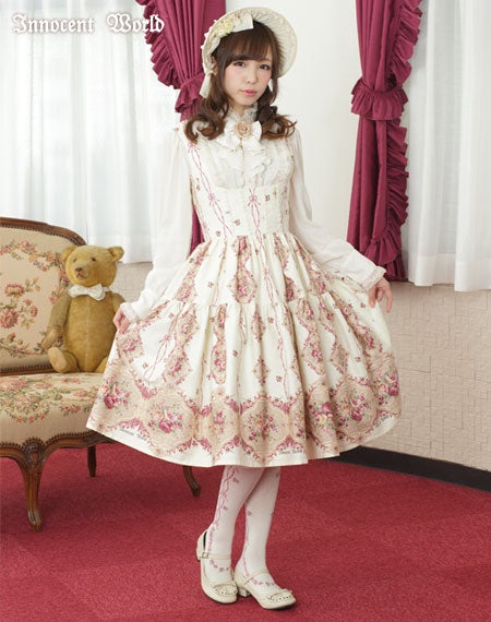 Pure Rose Tiered JSK by Innocent World