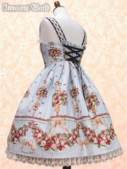 Classical Strawberry High Waist JSK by Innocent World