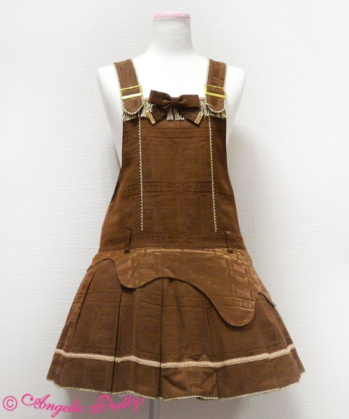 値下Melty  Chocolateサロペット Melty Ribbon Chocolate Salopette by Angelic Pretty