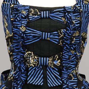 FRILL Stripe Bustle JSK by h.NAOTO