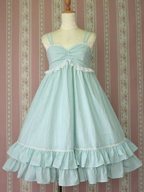 Gingham Frill JSK by Victorian Maiden