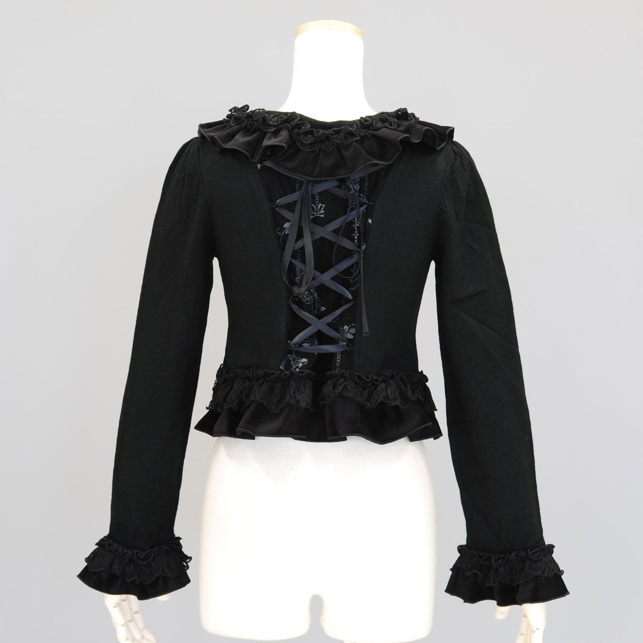 FRILL Knit Sew Cardigan by h.NAOTO