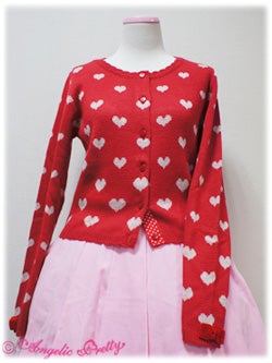 Heart Shower Knit Cardigan by Angelic Pretty