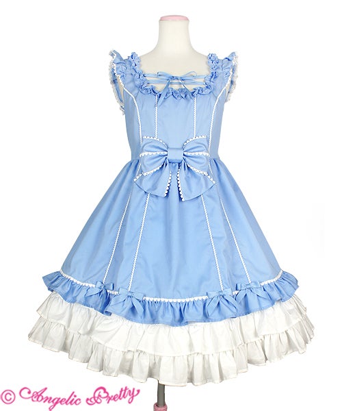 Angelic Pretty レースアップ裾フリルジャンパースカート Lace-up Hem