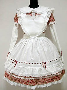 Angelic Pretty ラブリーハートエプロン白 懐古 Angelic Pretty大阪店