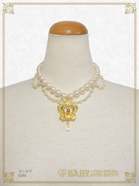 BABY THE STARS SHINE BRIGHT 王冠パールチョーカー Crown Pearl Choker (2021) by Baby, the Stars Shine Bright
