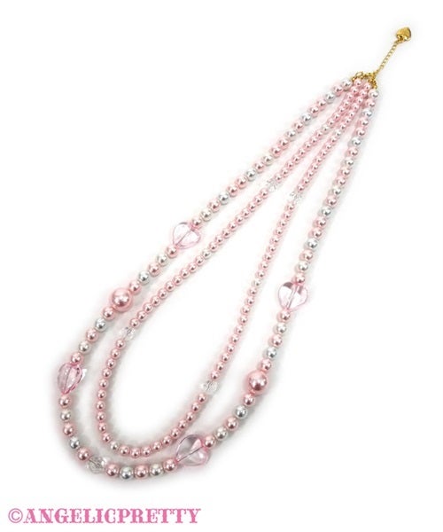 Fancy Twin Pearl Necklace by Angelic Pretty
