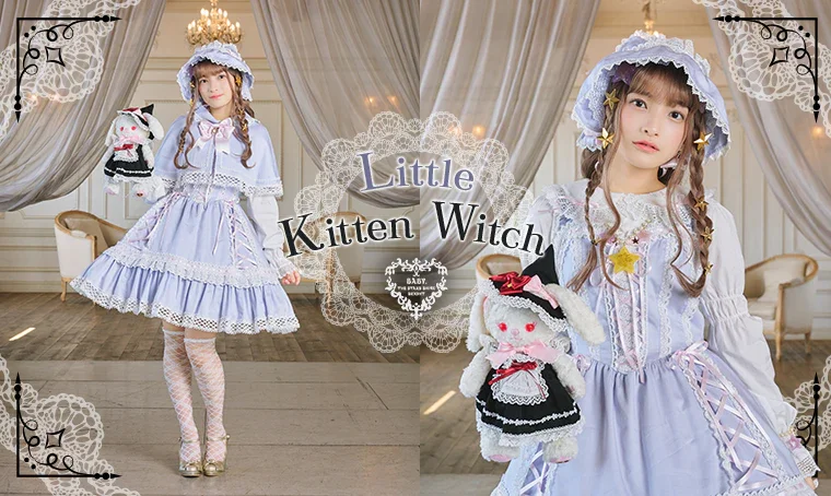 BABY,THE STARS SHINE BRIGHT JSK、ボンネット Little Kitten Witch JSK by Baby, the Stars Shine Bright