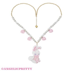 Cute Lyrical Bunny Necklace by Angelic Pretty