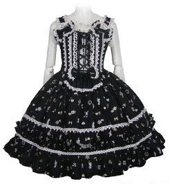 Black Cat Alice's Sweet Orchestra JSK (Lovely Size) by MAXICIMAM
