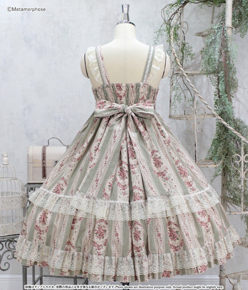 Antique Bouquet Medium Length JSK by Metamorphose Temps de Fille