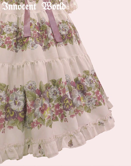 Antique Pansy Chiffon OP by Innocent World