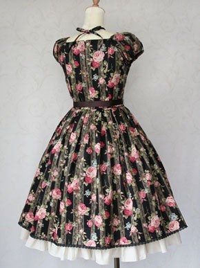 Lace Rose Ribbon OP by Victorian Maiden