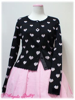 Heart Shower Knit Cardigan by Angelic Pretty