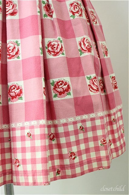 Block Check Rose JSK by Emily Temple Cute