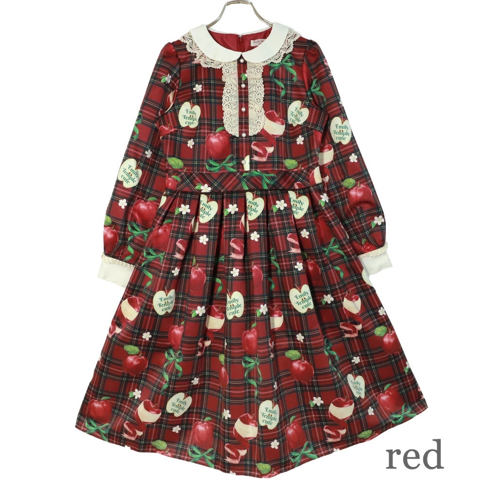 Tartan Ribbon Apple OP by Emily Temple Cute