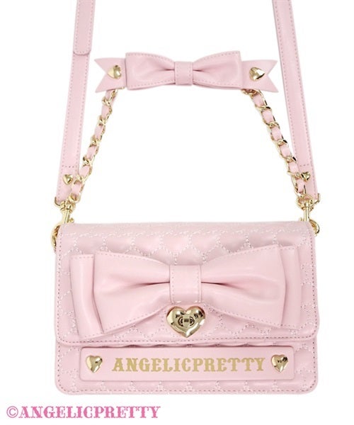angelic pretty Heart キルティングポシェット ピンク Heart Quilted Pochette (2024) by Angelic Pretty