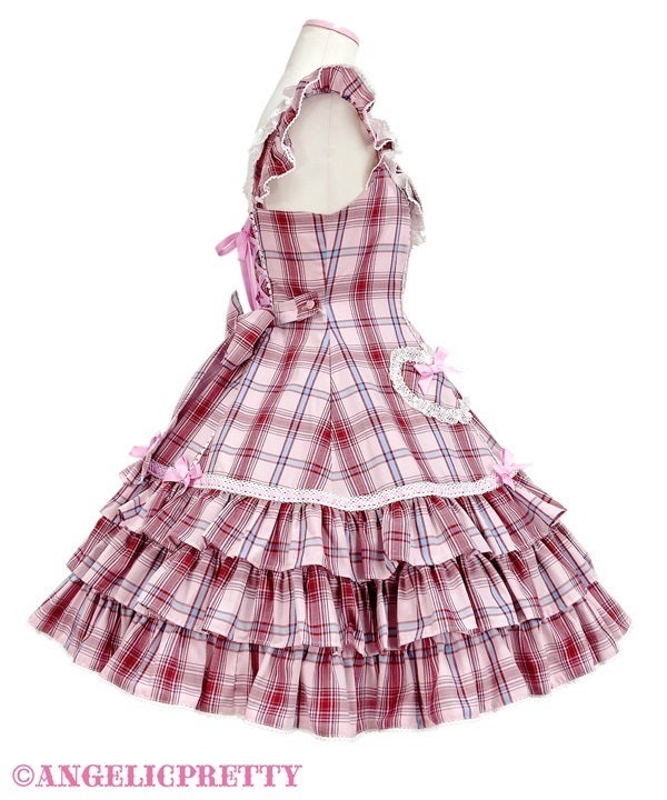 Cute Heart JSK (Tartan) by Angelic Pretty
