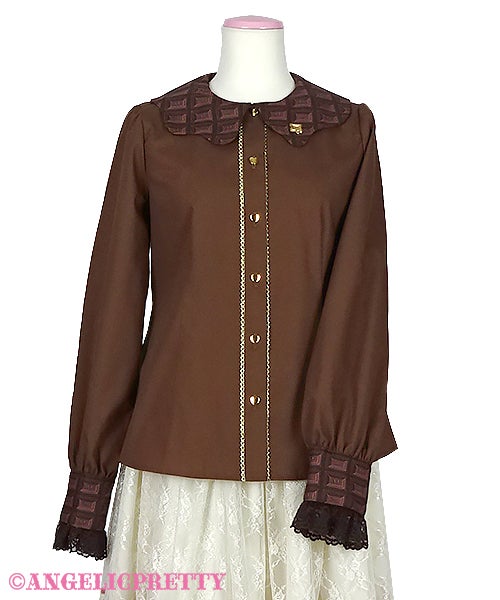AP アンジェリックプリティ ♥︎ Chocolaterieブラウス　ピンク Chocolaterie Blouse by Angelic Pretty