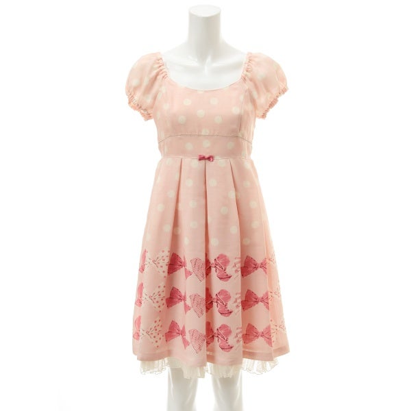 Polka Dot & Multi-Ribbon Print OP by Emily Temple Cute