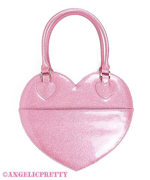Angelic Pretty レッド ハンドバッグ Glitter Love Heart Tote Bag by Angelic Pretty