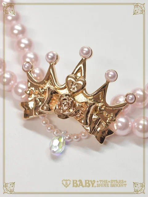 BABY ローズリボンティアラネックレス シルバー Rose Ribbon Tiara Necklace (2024) by Baby, the Stars Shine Bright
