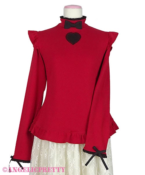 Lovely Heart Turtleneck Cutsew by Angelic Pretty