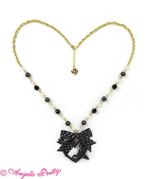Logo Heart Arrow Necklace (2019 2nd Release) by Angelic Pretty