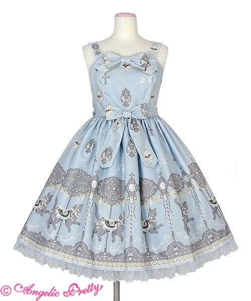 Angelic Pretty　Dream Cat Go Round ジャンスカ Dream Cat Go Round JSK by Angelic Pretty