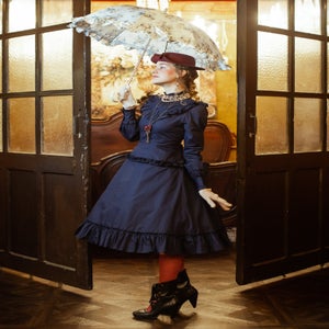 ぬ*様 Victorian maiden ロココブーケ パゴダ フリル パラソル Rococo Bouquet Frill Parosol by Victorian Maiden